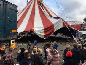 Circus in opbouw